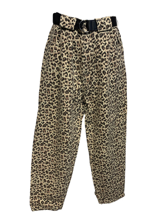 Animal Print Jeans with Belt