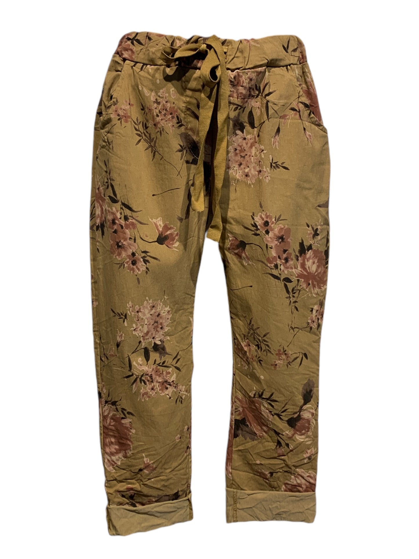 Italian Floral Stretch Pants