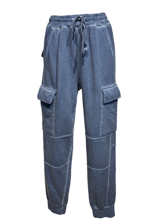 Italian Track Pants with Side and Front Pockets