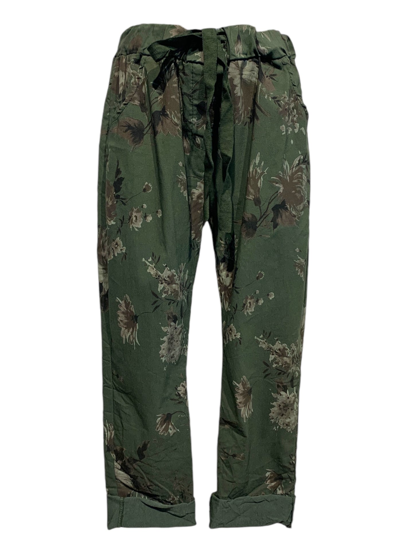 Italian Floral Stretch Pants