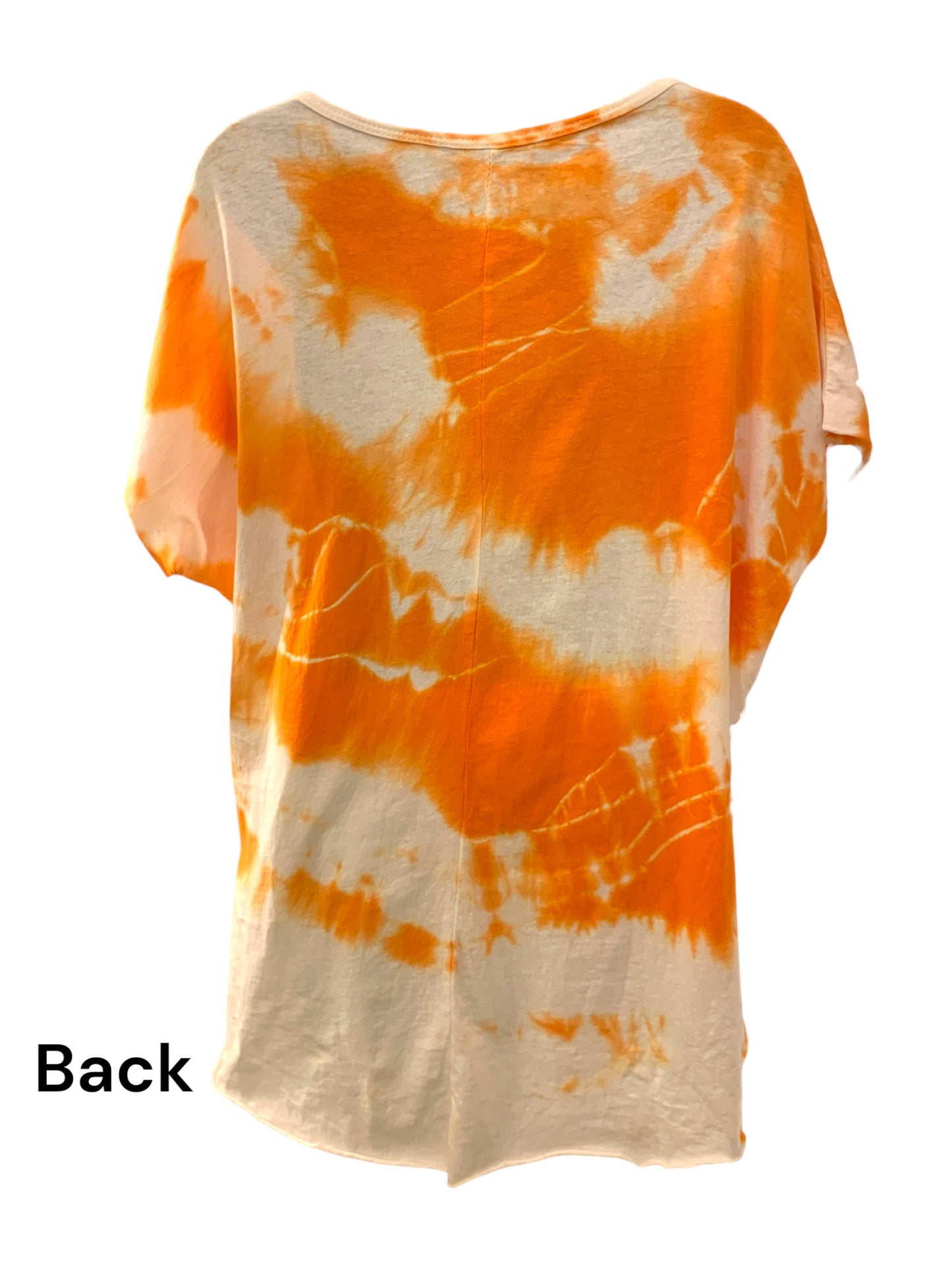 Italian Cotton Tie Dye Top / Orange