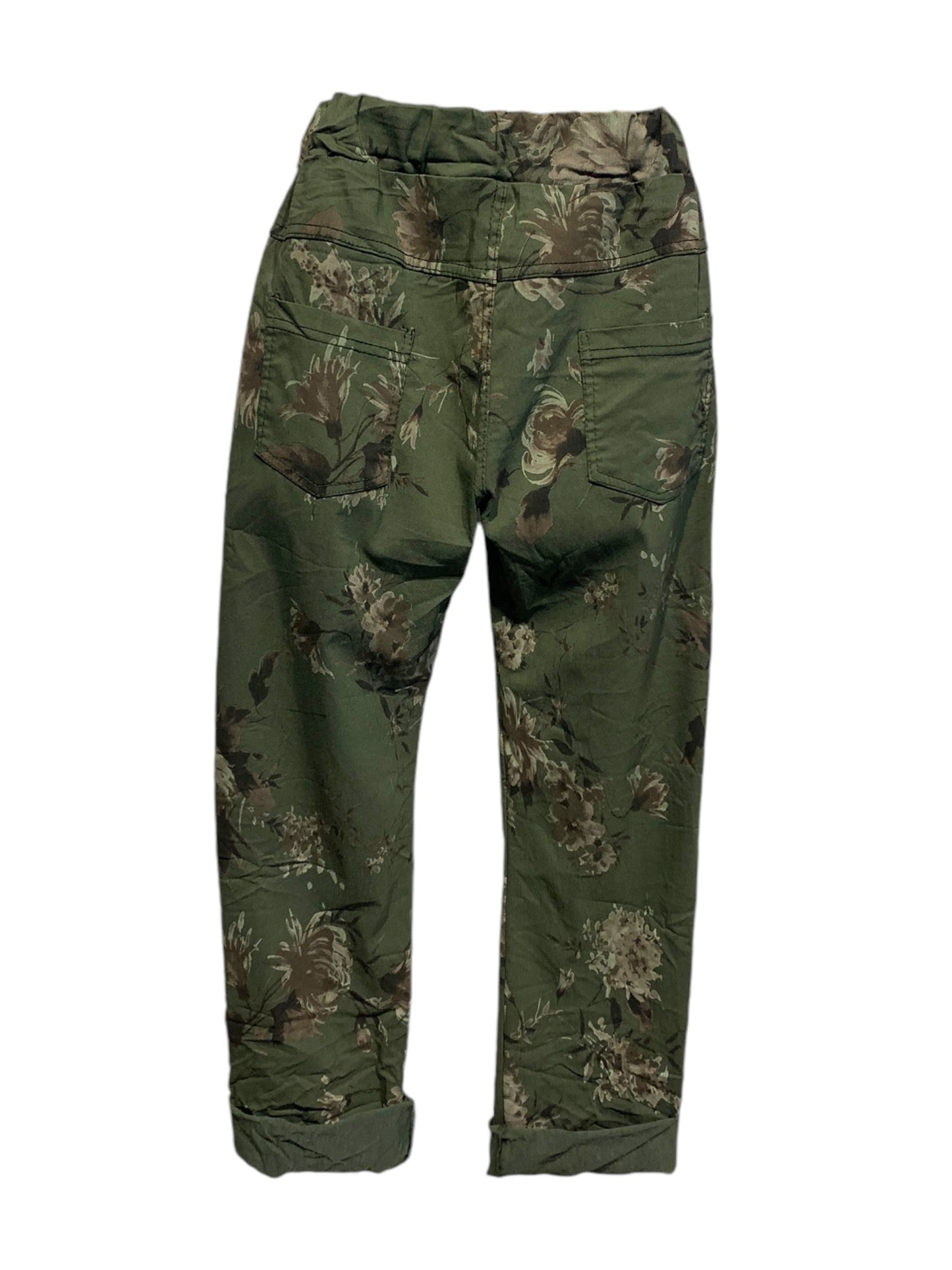 Italian Floral Stretch Pants