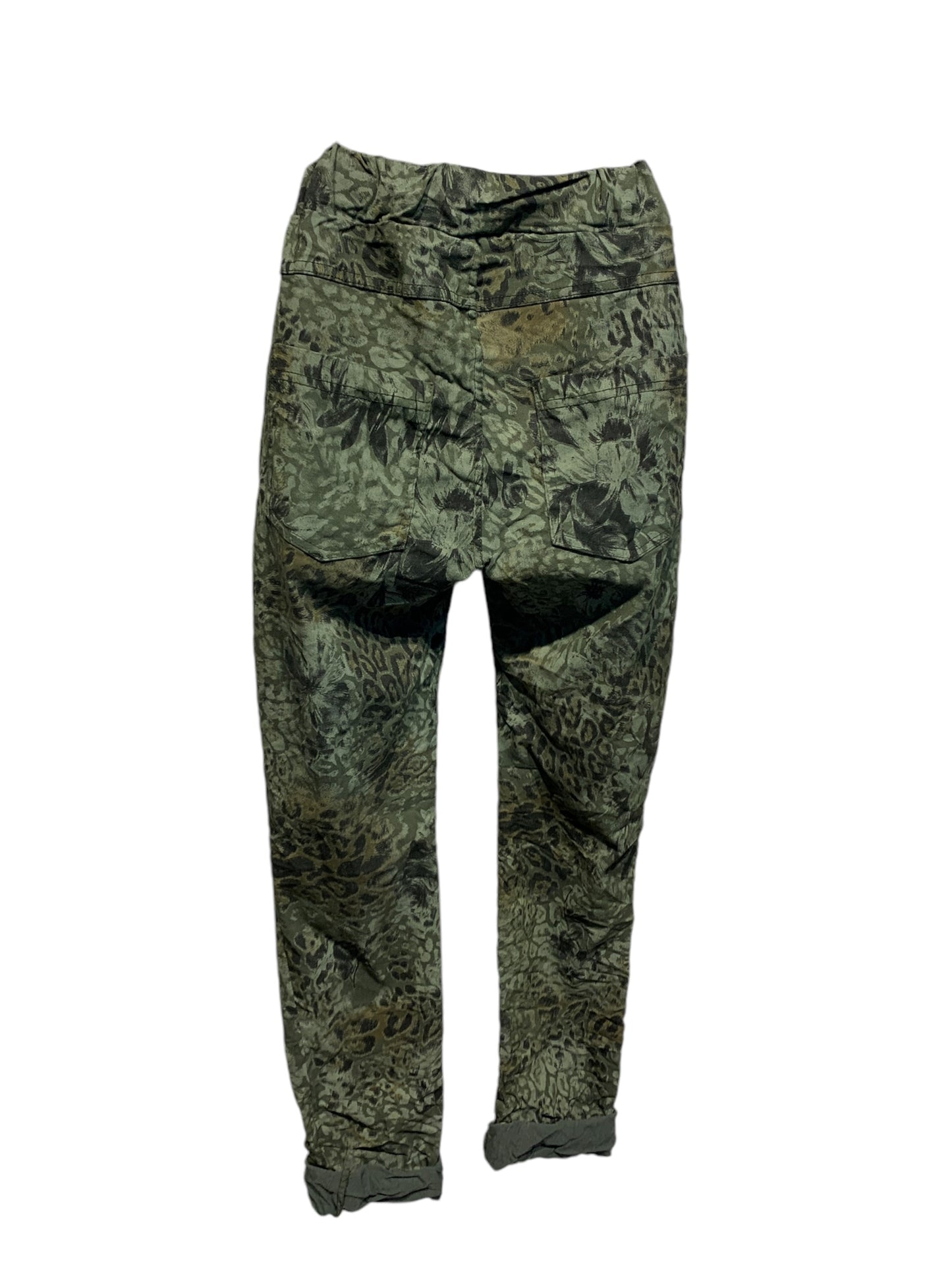 Italian Animal Print Stretch Pants