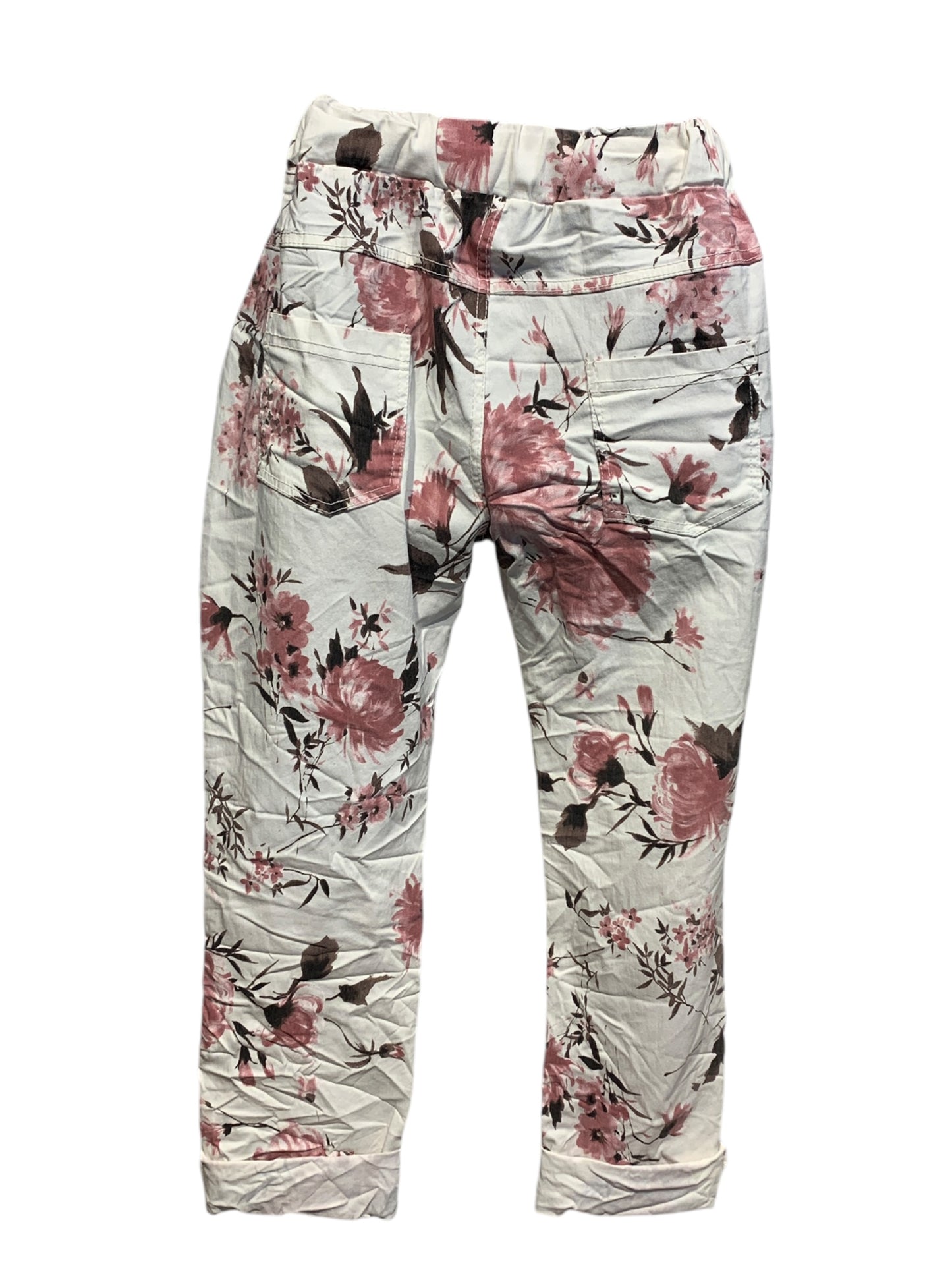 Italian Floral Stretch Pants