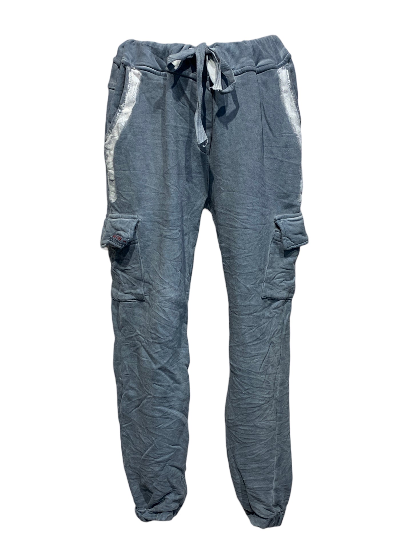 Italian Cotton Track Pants with Side Pockets “On/Off”