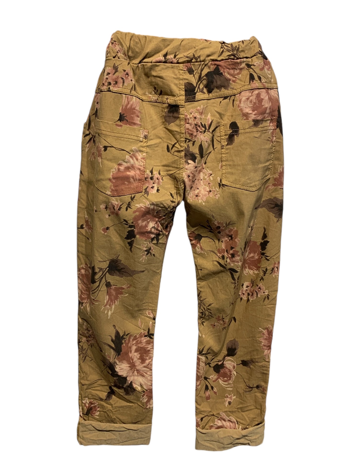 Italian Floral Stretch Pants