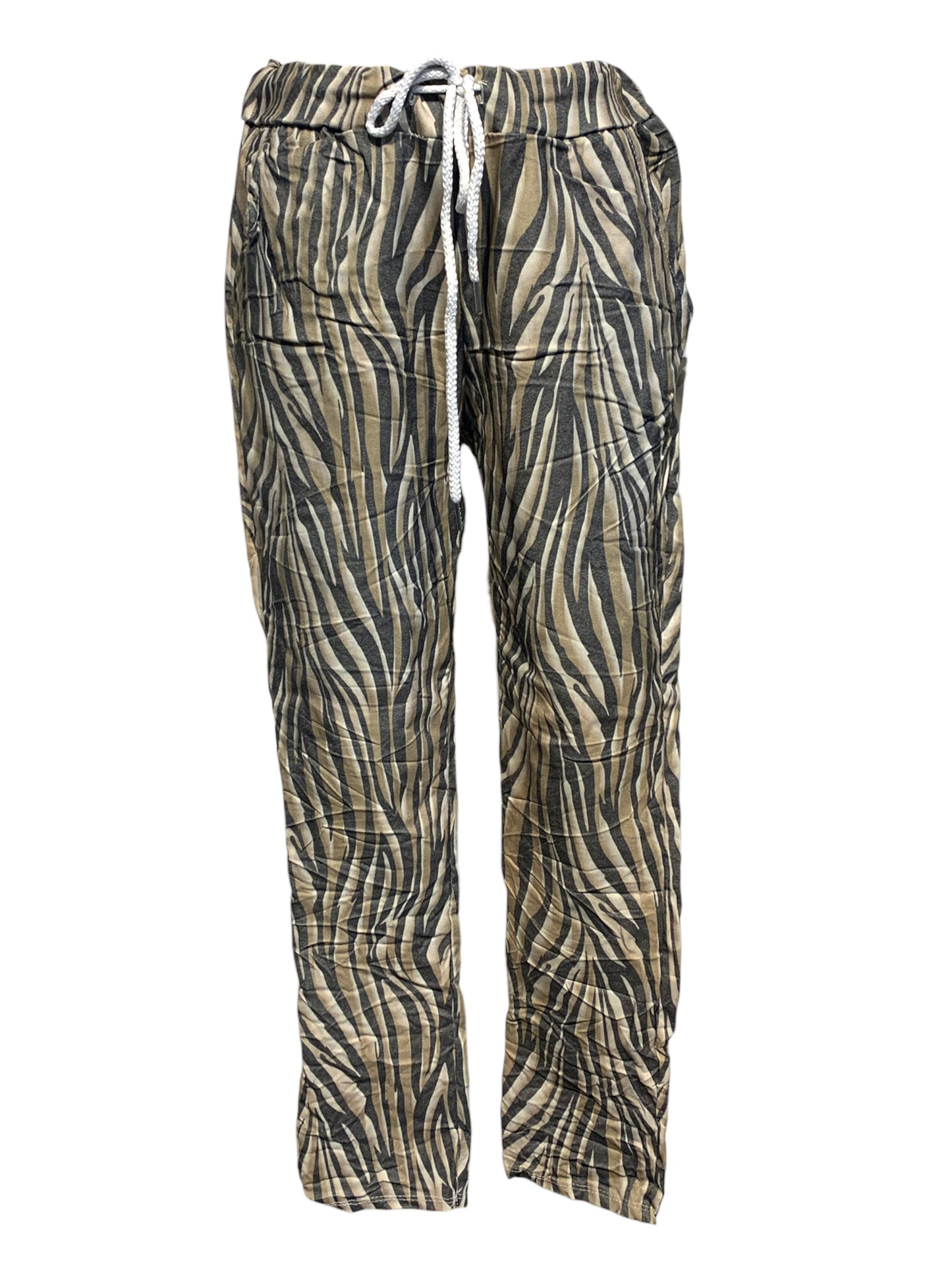 Italian Animal Print Stretch Pants