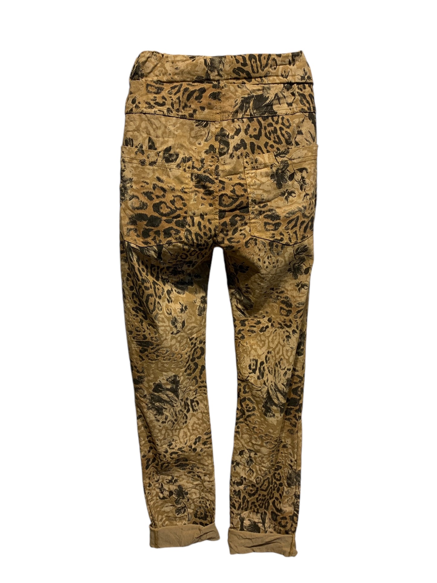 Italian Animal Print Stretch Pants