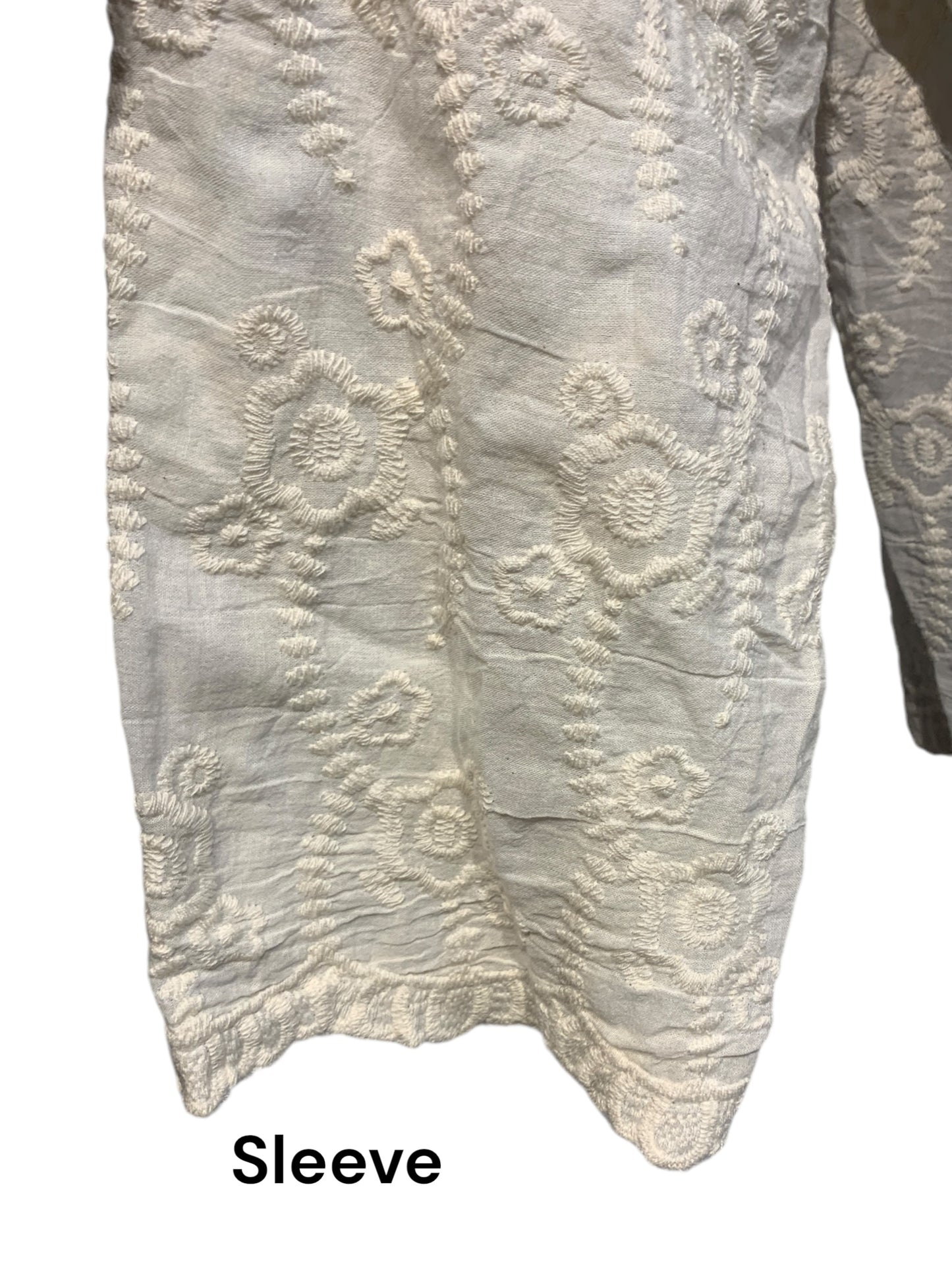 Light Embroidered Button Up Shirt