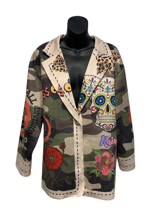 Italian Suede Feel Artistic Jacket