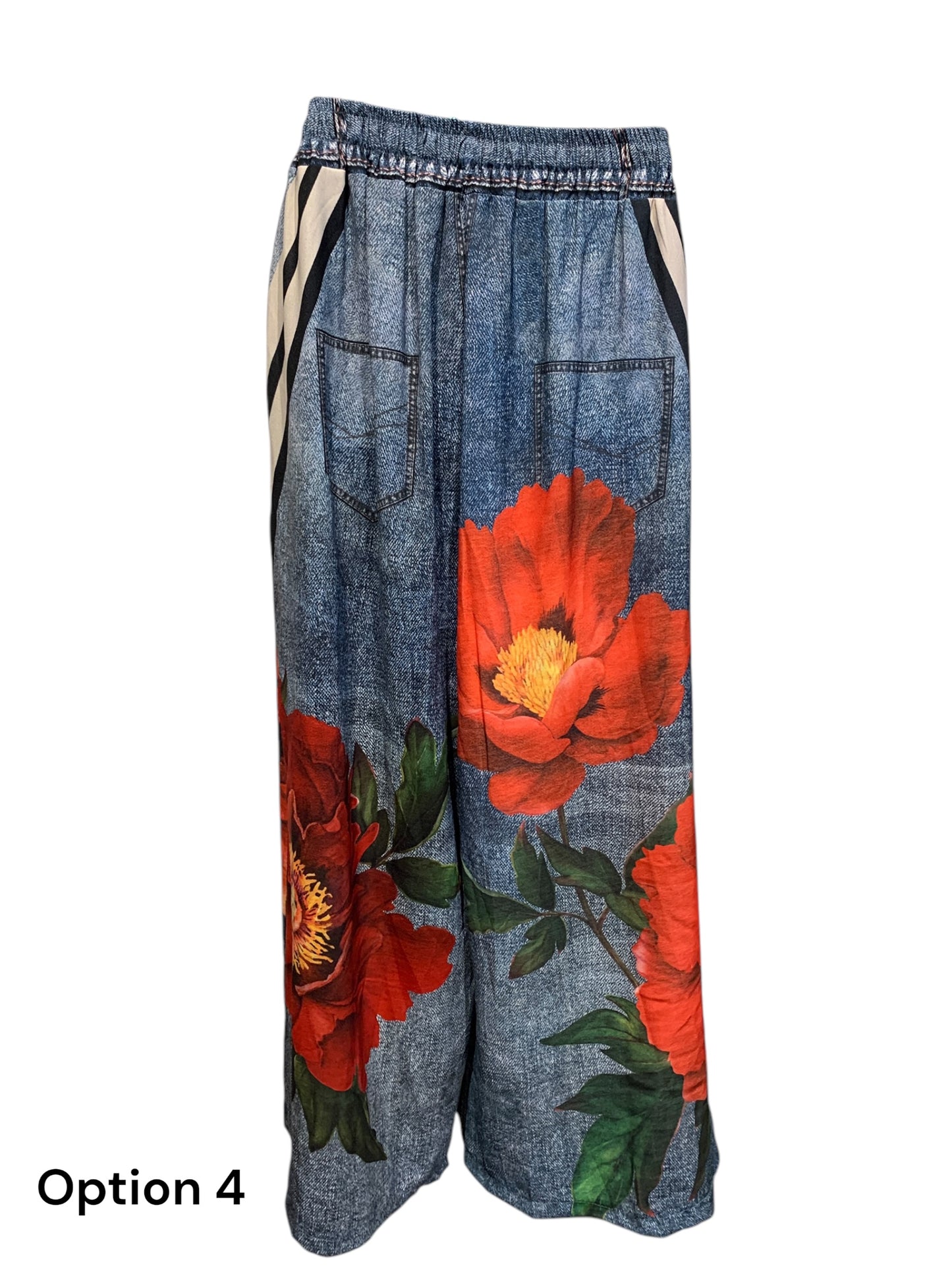 Italian Wide Leg Pants with Side Pockets