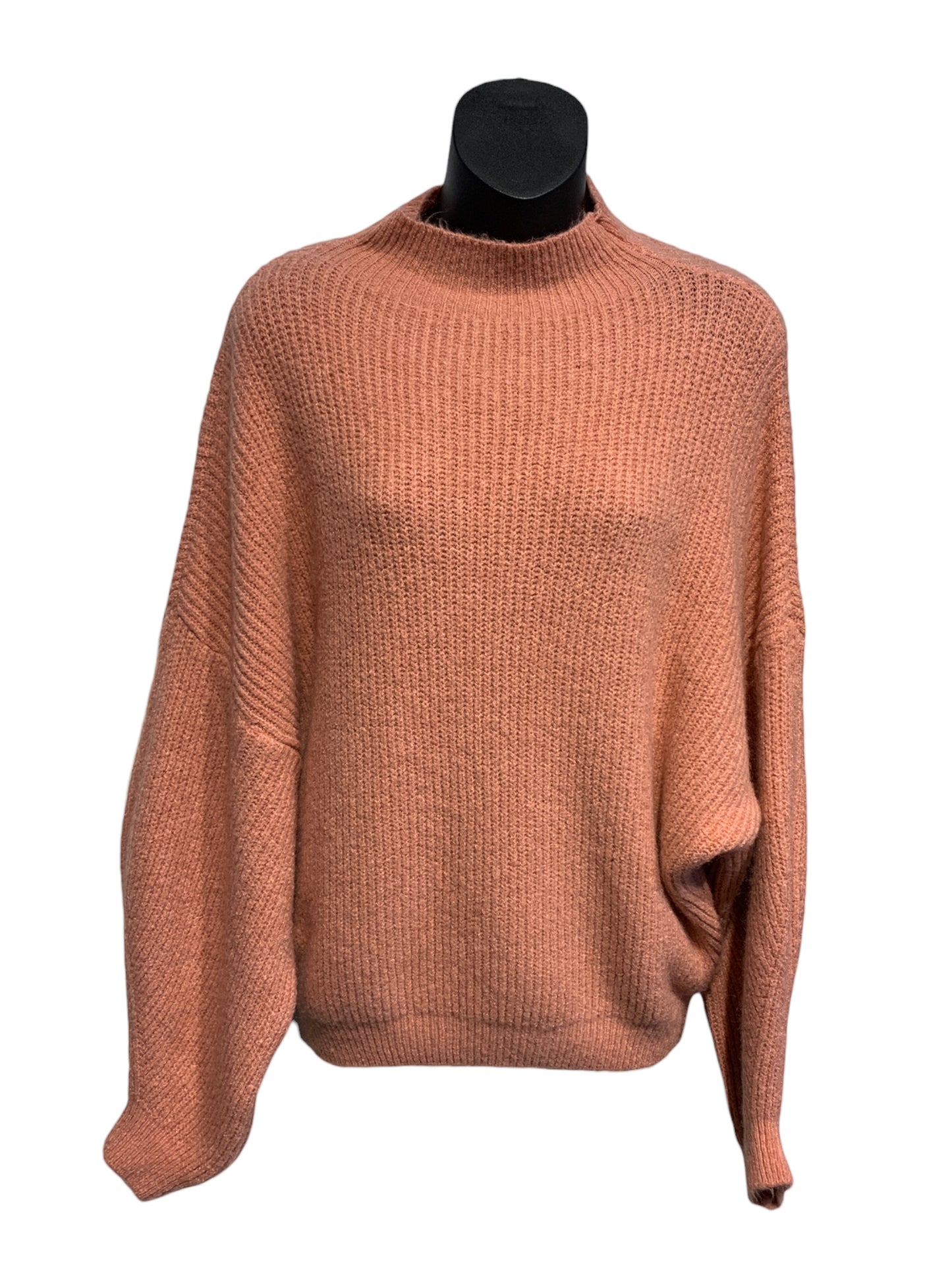 High Neck Wool Blend Knit