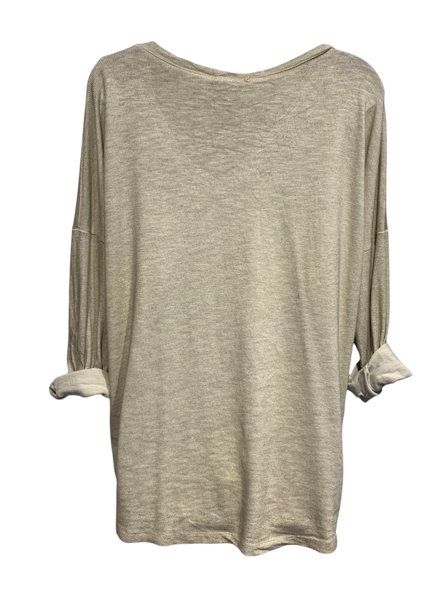 Italian V-Neck Cotton Top with Lace and Leopard Print Heart