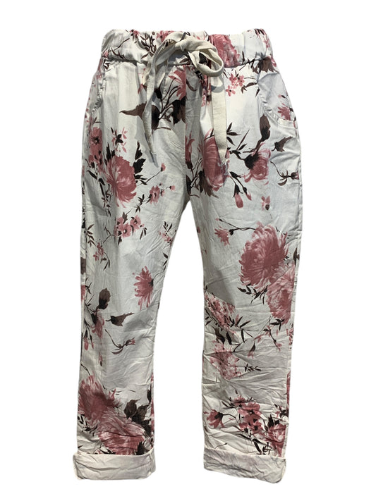 Italian Floral Stretch Pants