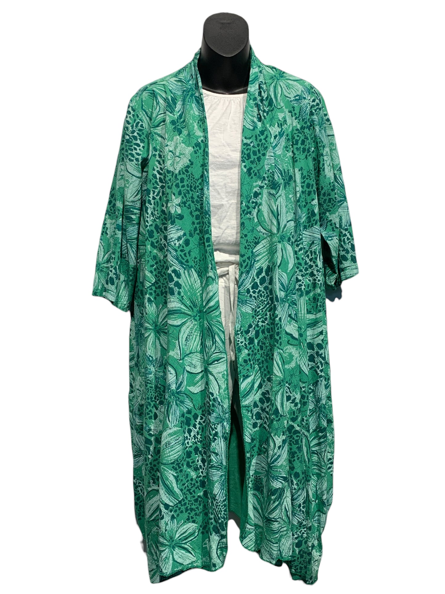 Italian Linen Floral Coat