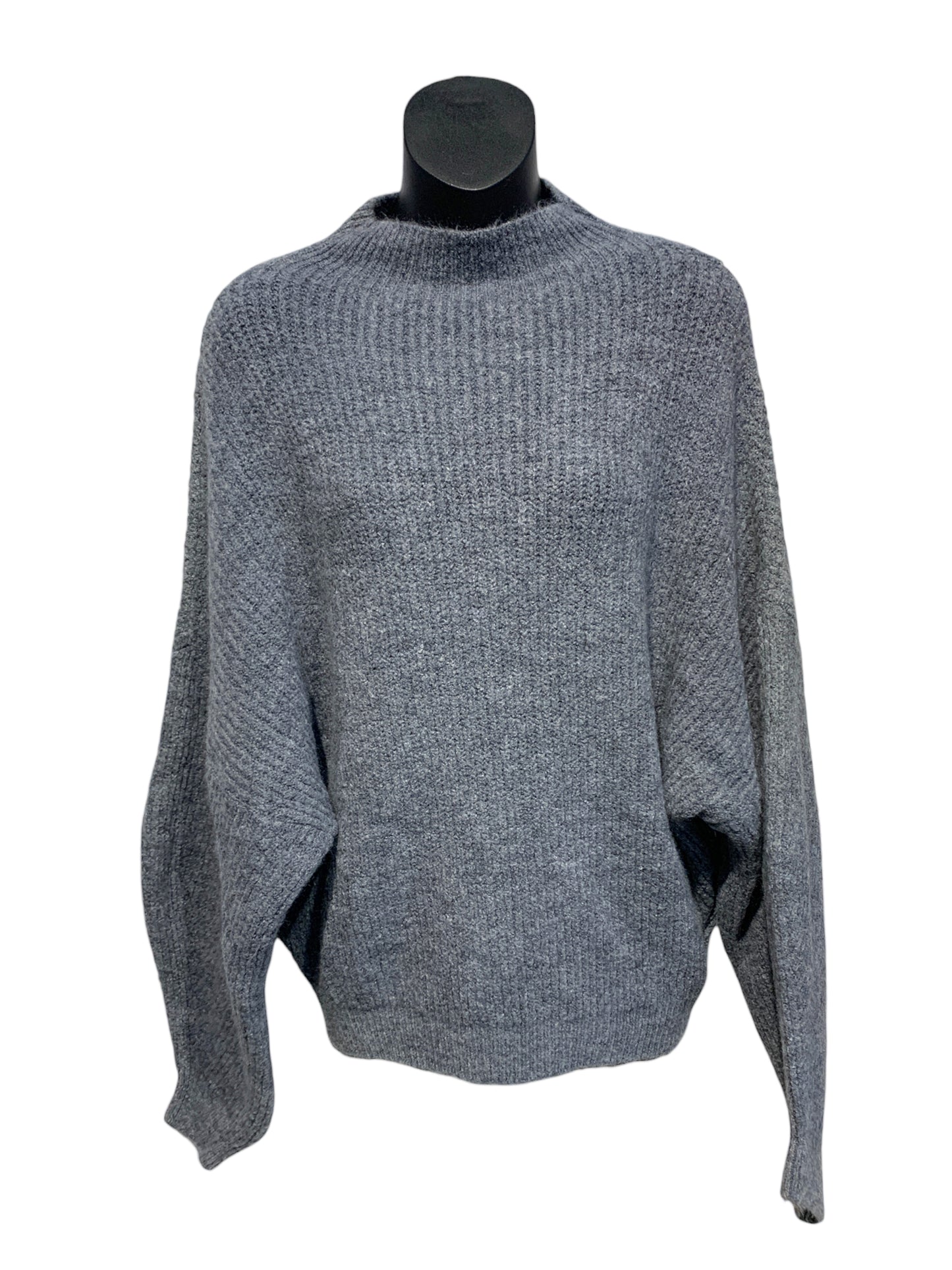 High Neck Wool Blend Knit