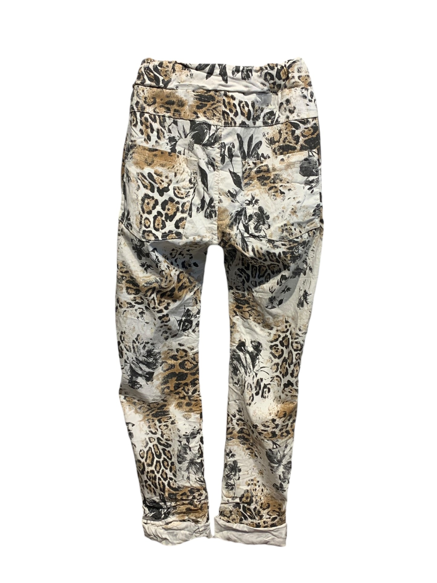 Italian Animal Print Stretch Pants