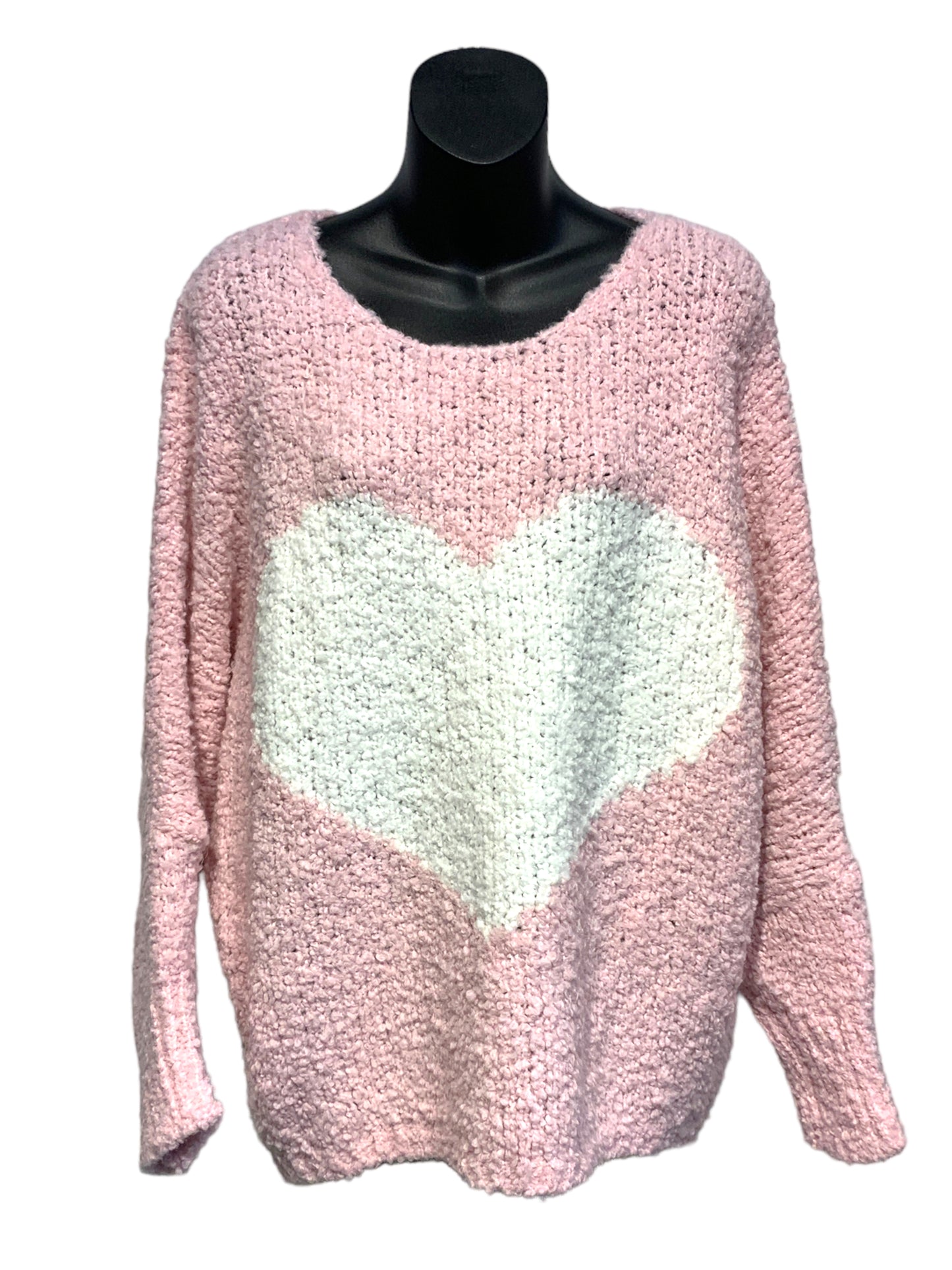 Bouclé Style “Heart” Knit