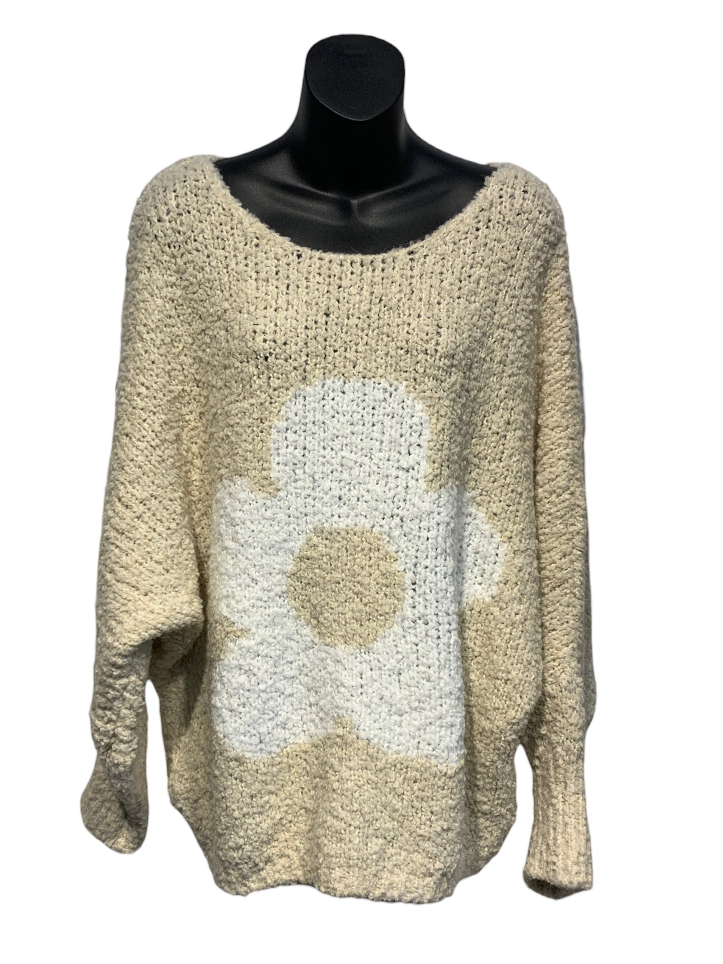 Bouclé Style Knit “Daisy” / Beige