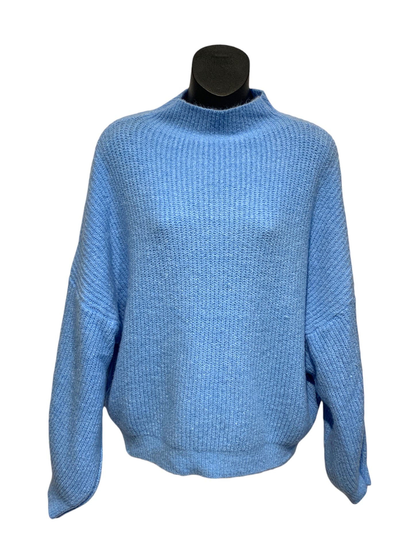 High Neck Wool Blend Knit