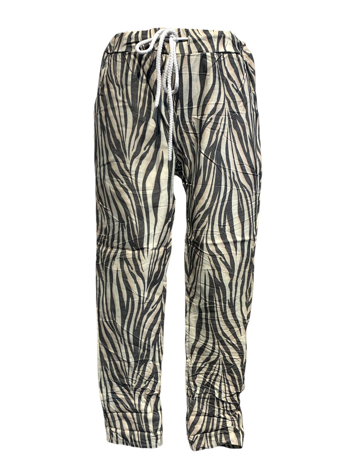 Italian Animal Print Stretch Pants