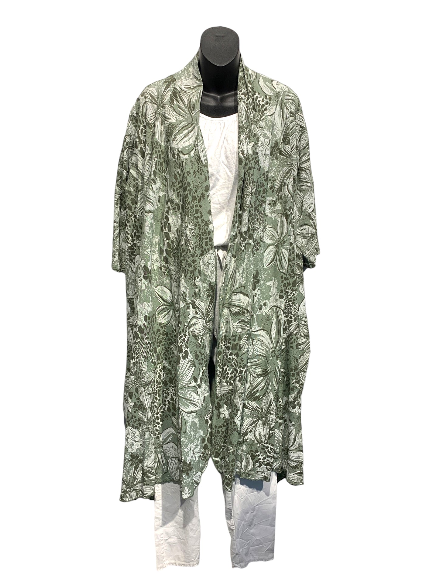 Italian Linen Floral Coat