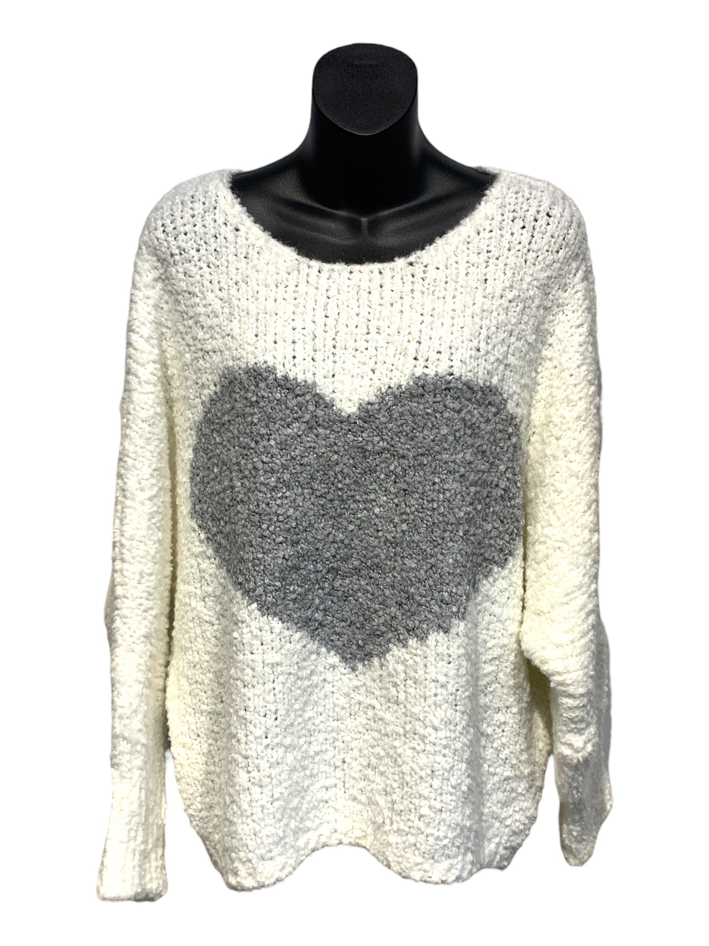 Bouclé Style “Heart” Knit