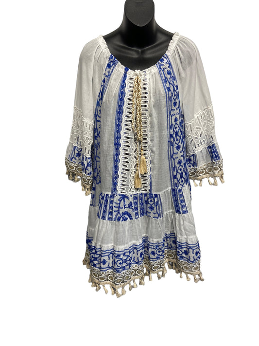 Italian 100% Cotton Boho Dress/top