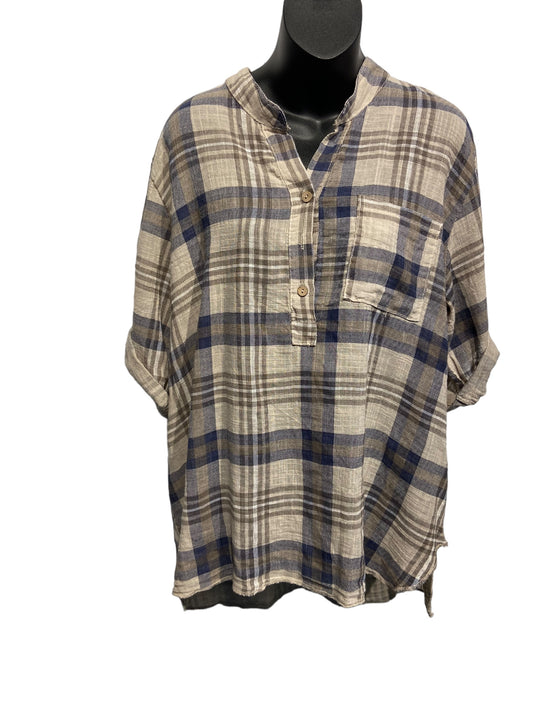 Italian Cotton open check Shirt