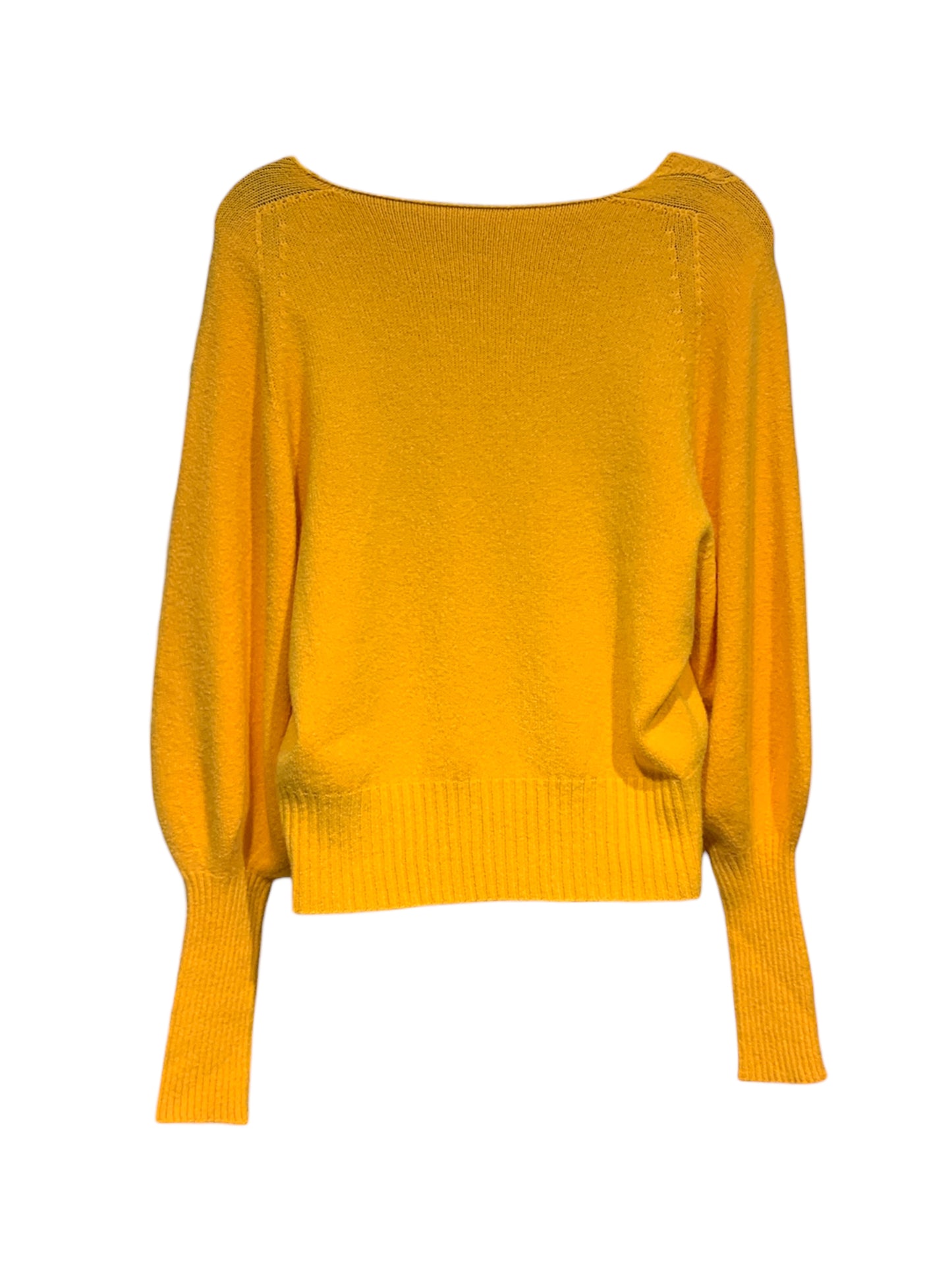 Italian V-Neck Knit Top / Orange