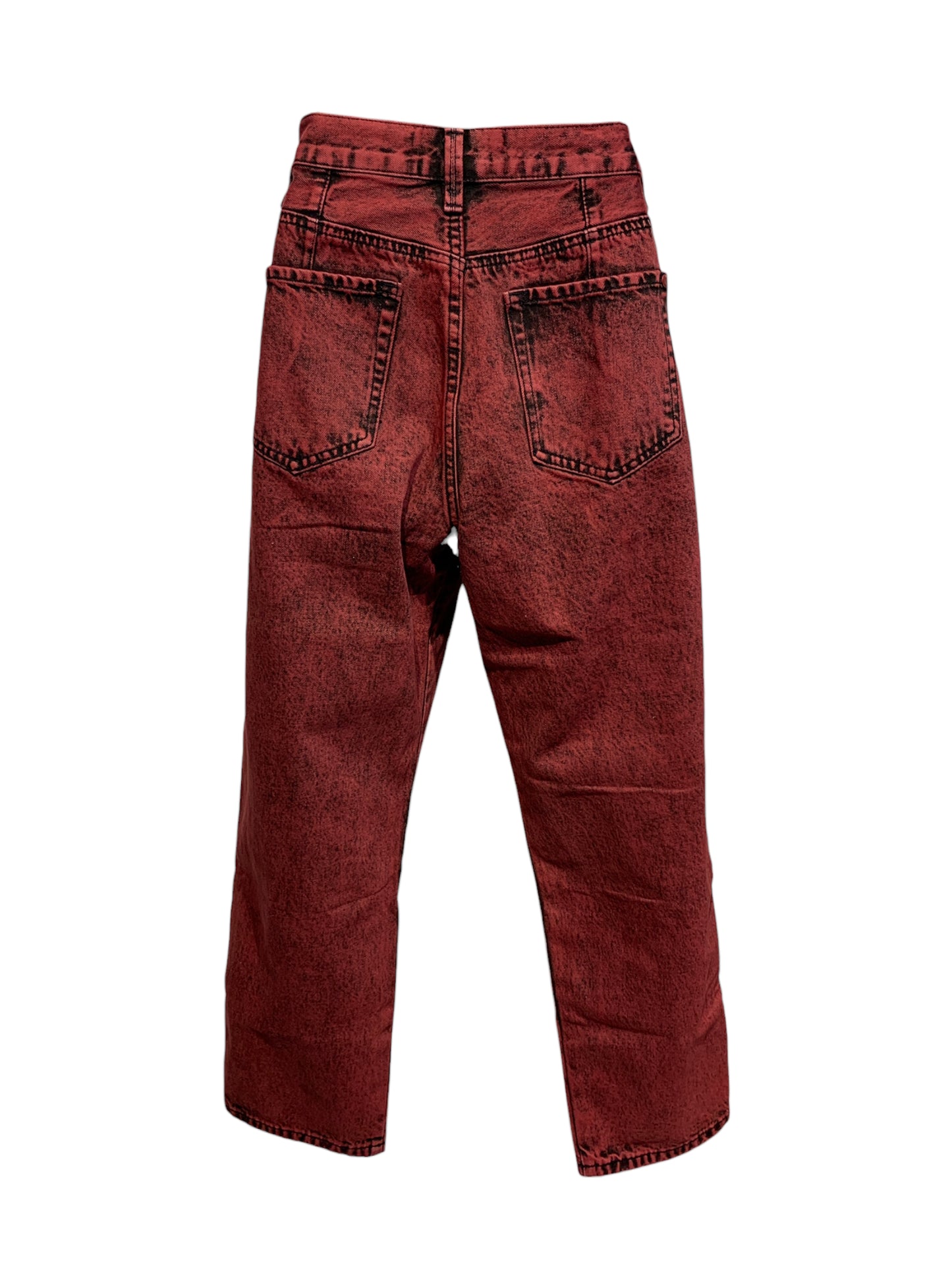 Burgundy Wash Jeans