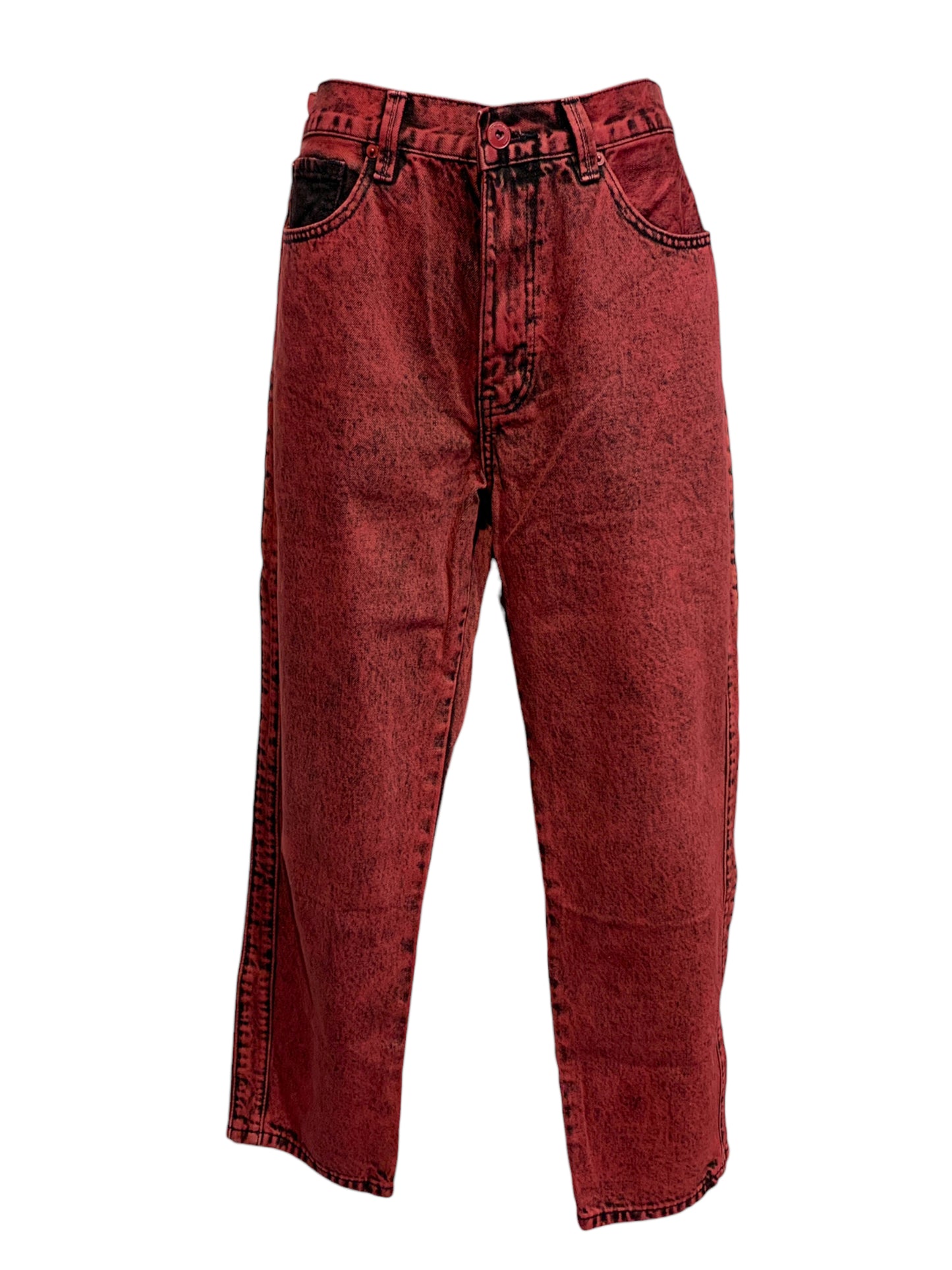 Burgundy Wash Jeans