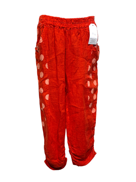 Italian Linen Polka Dot Pants