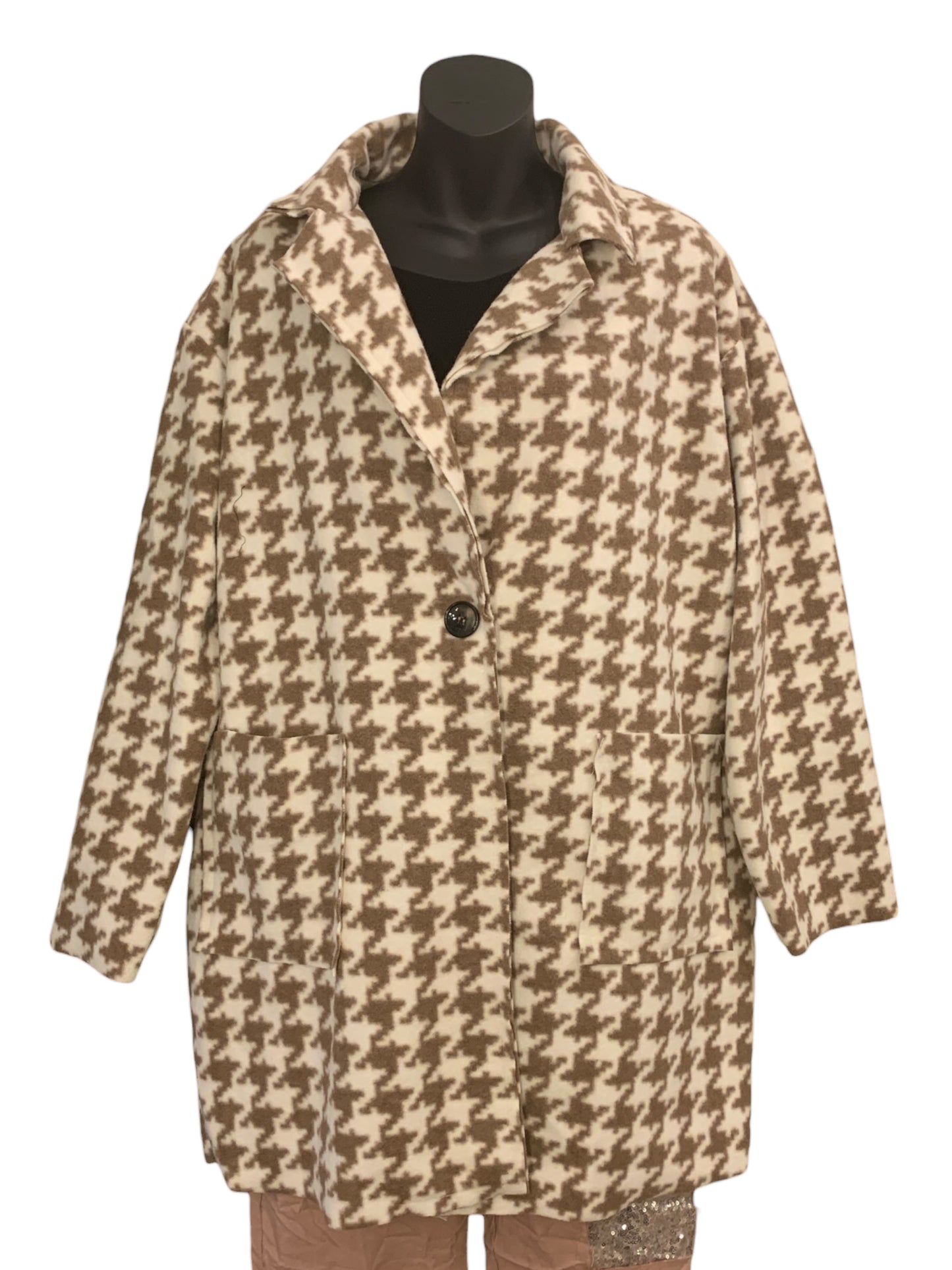 Italian Houndstooth Pattern Jacket