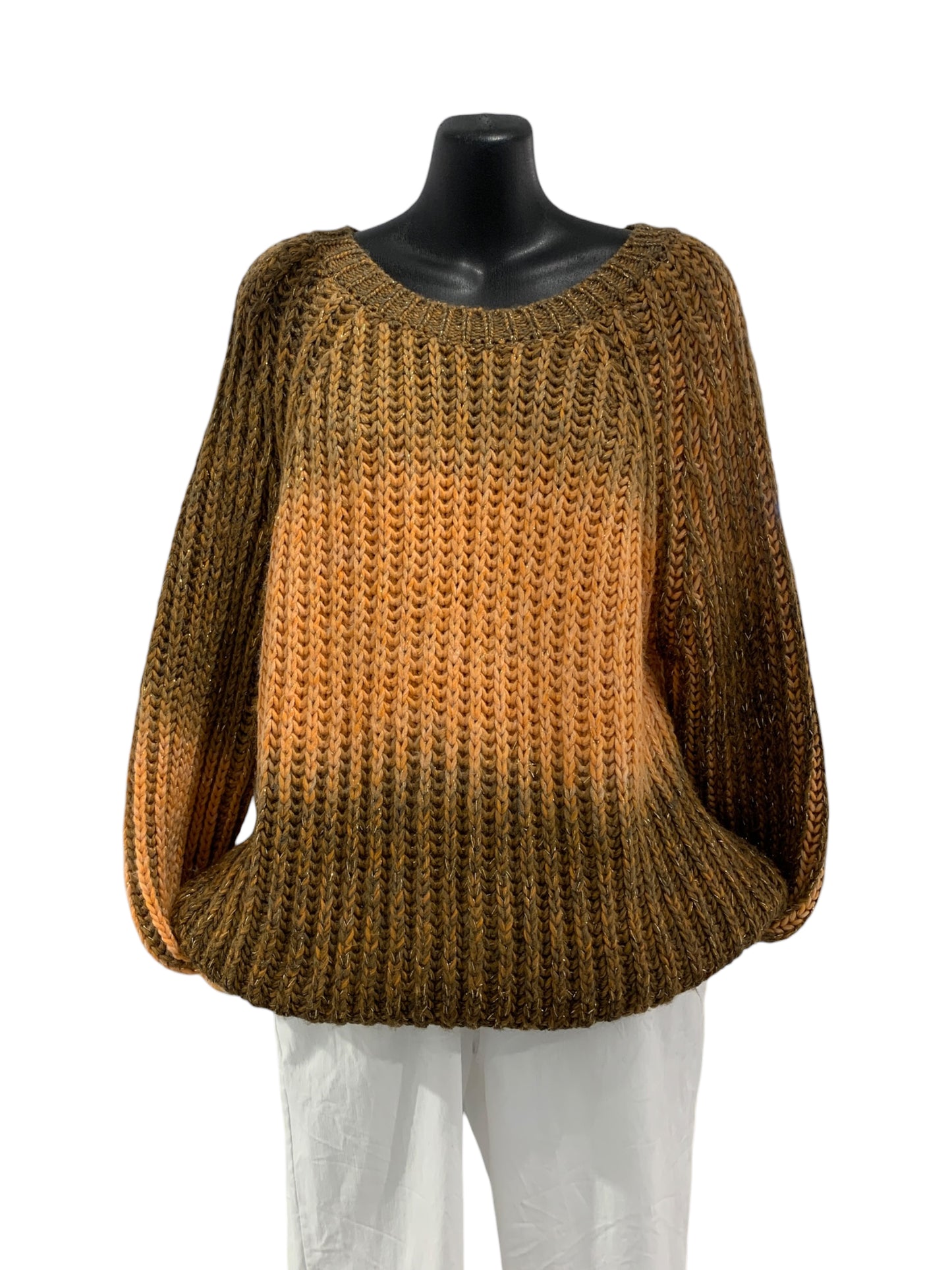 Italian Chunky Knit with Gold Thread