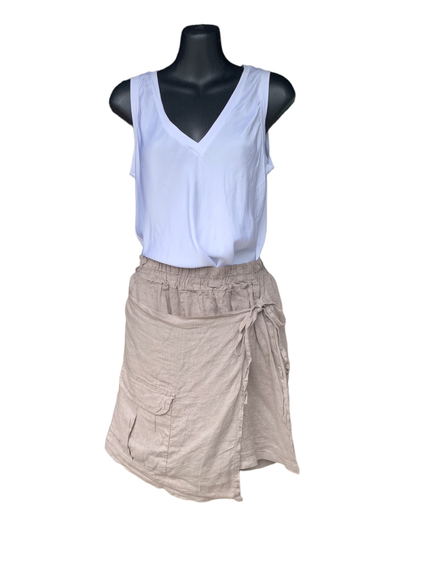 Italian Linen Wrap Around Shorts