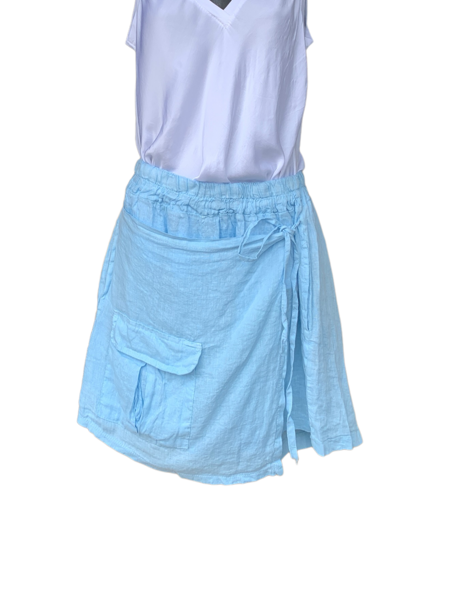 Italian Linen Wrap Around Shorts