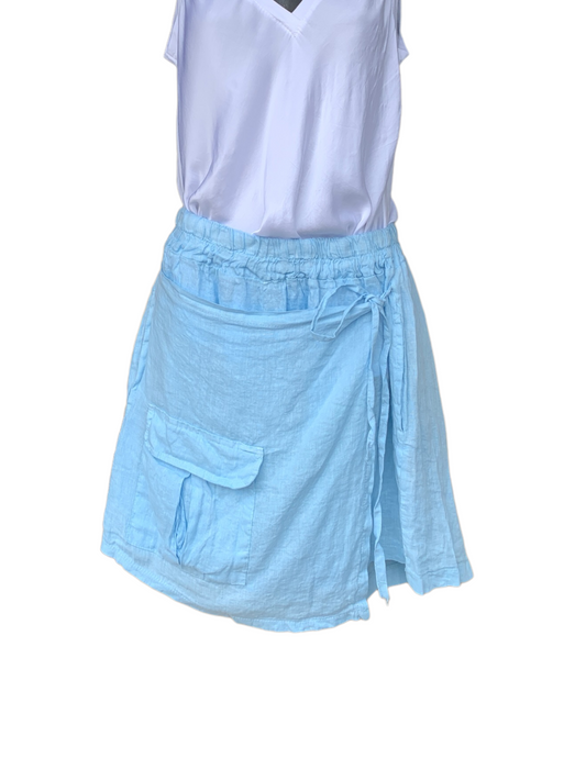 Italian Linen Wrap Around Shorts