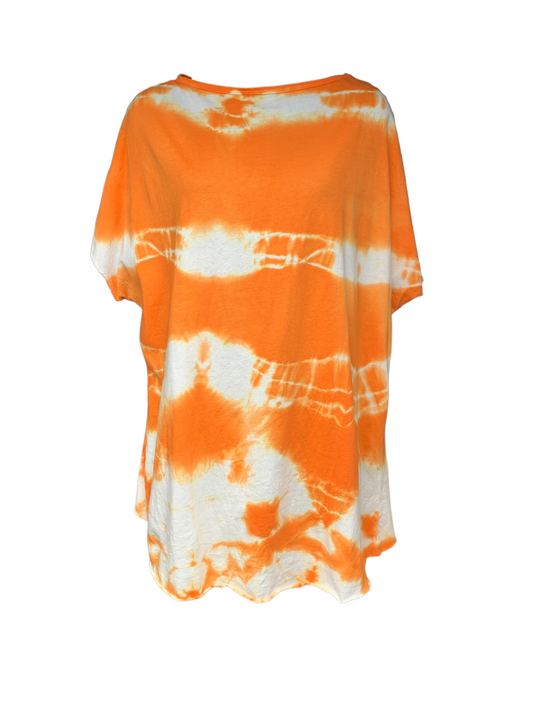 Italian Cowl Neck Tie Dye T-Shirt