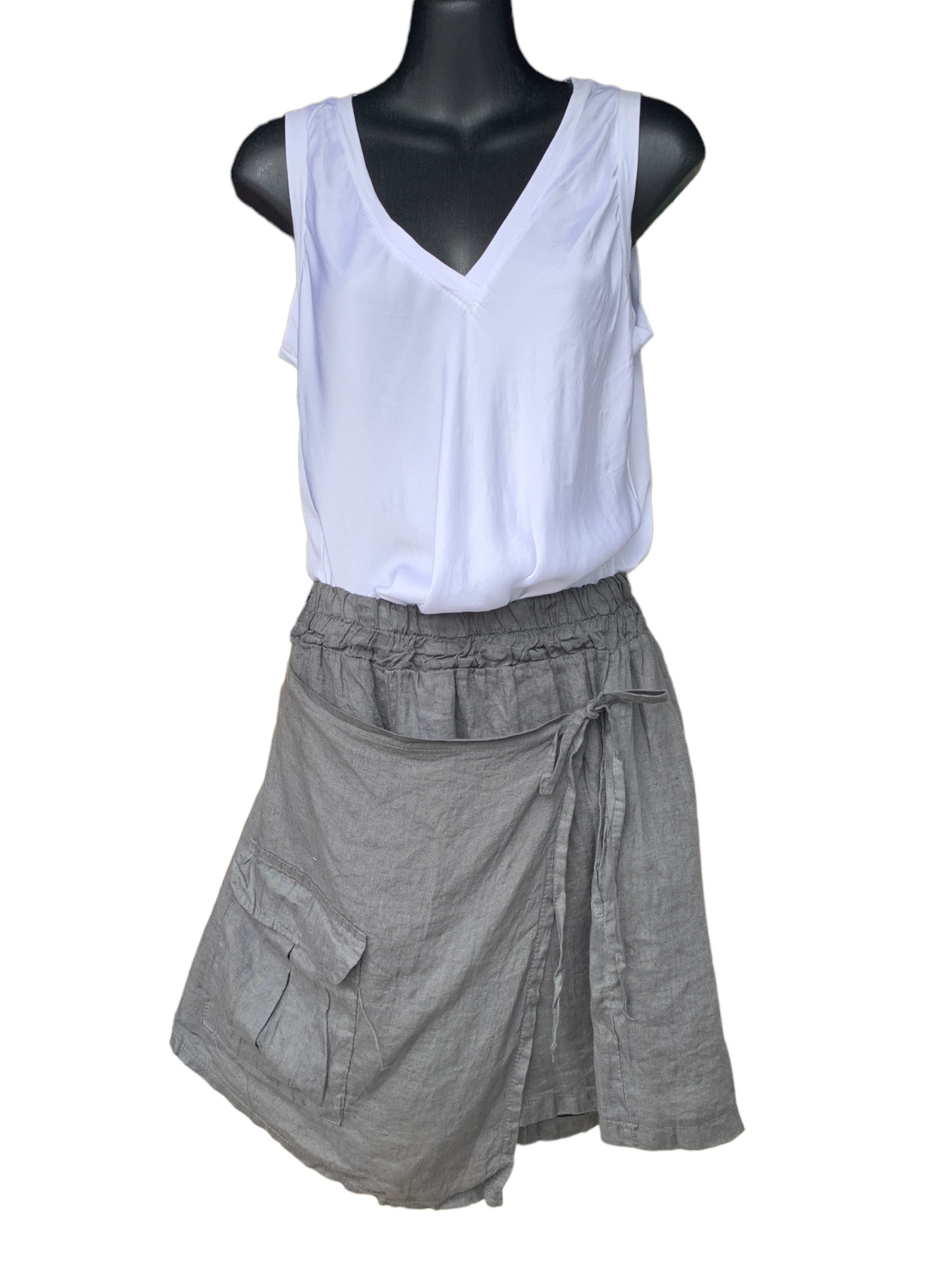 Italian Linen Wrap Around Shorts