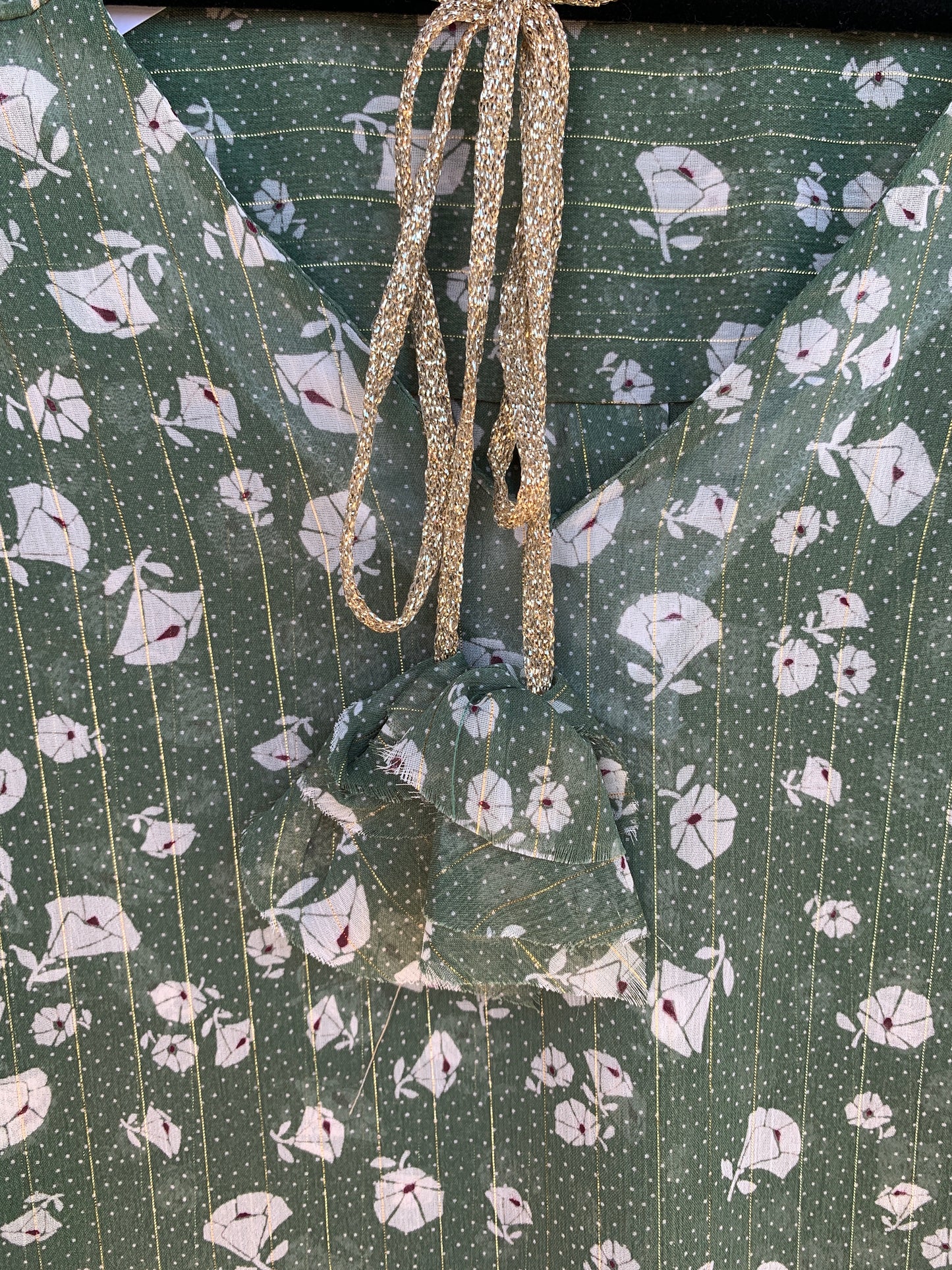 French Blouse “Margaret- Sage”