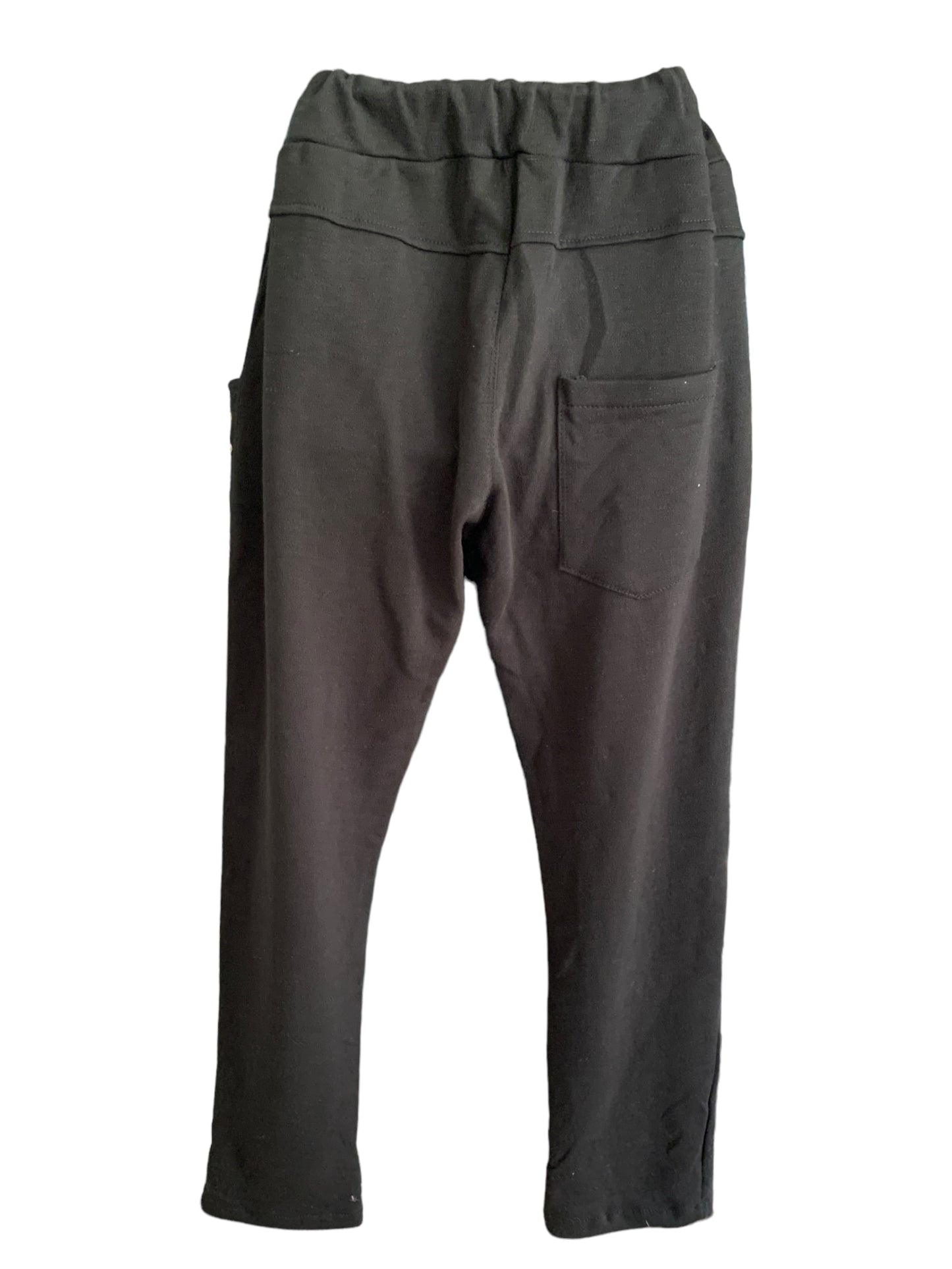 Italian Track Pants with Faux Peals Pockets