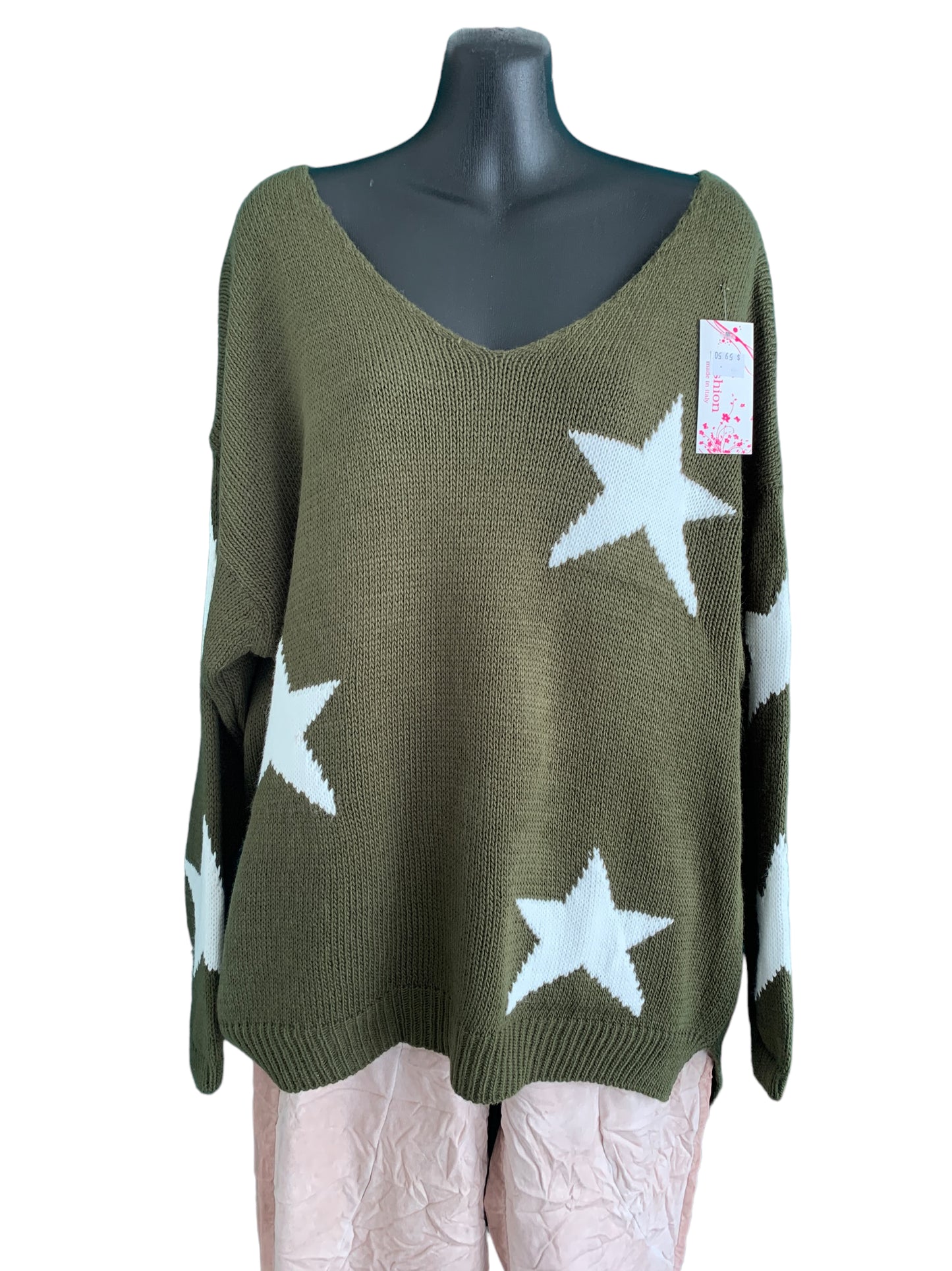 Italian Knitted Top “Stars”