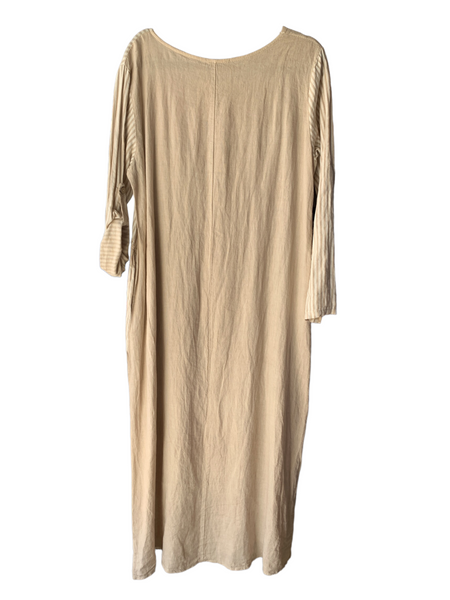 Long Italian Linen Dress With Side Pockets – Collie Anne