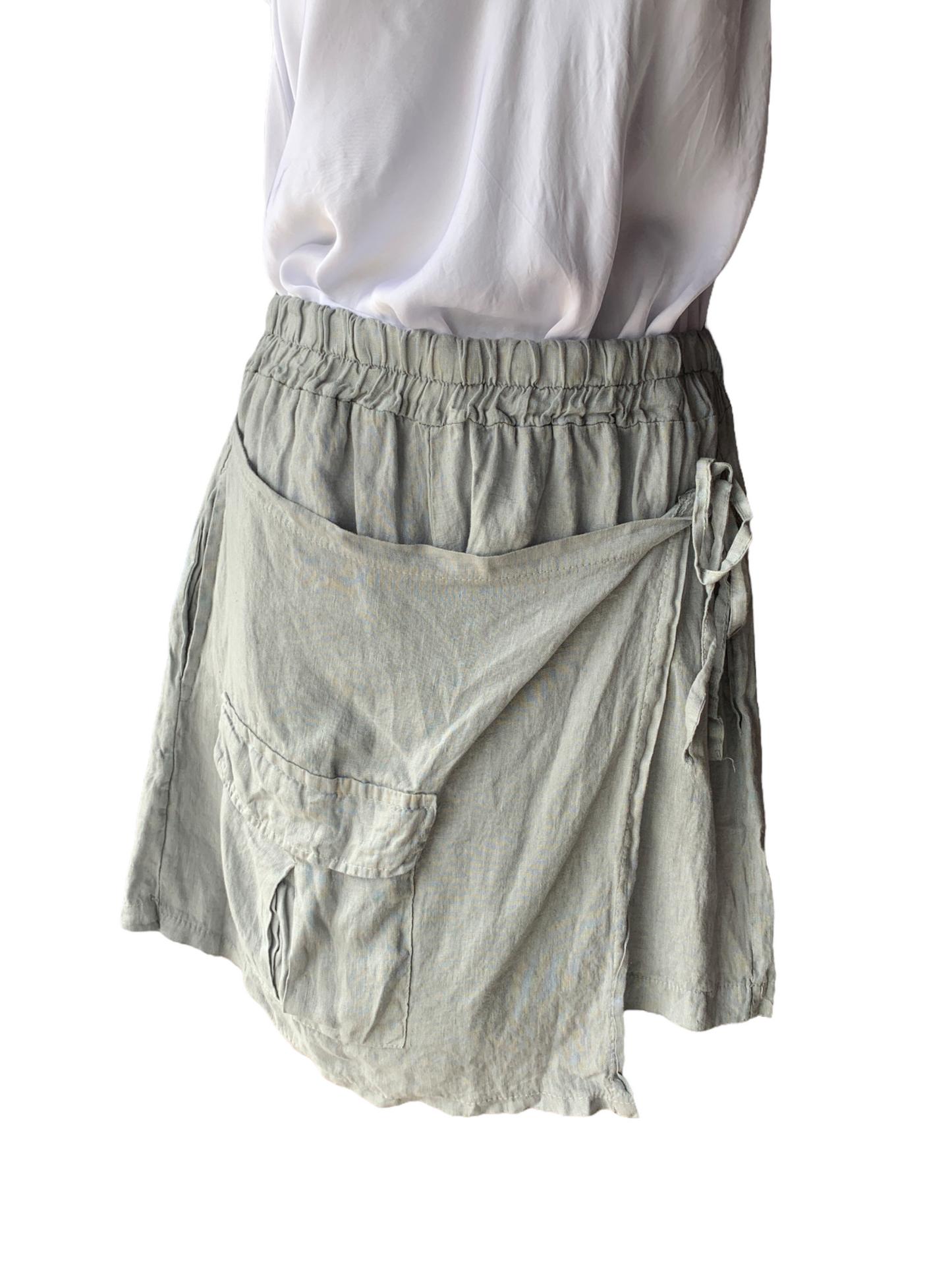 Italian Linen Wrap Around Shorts