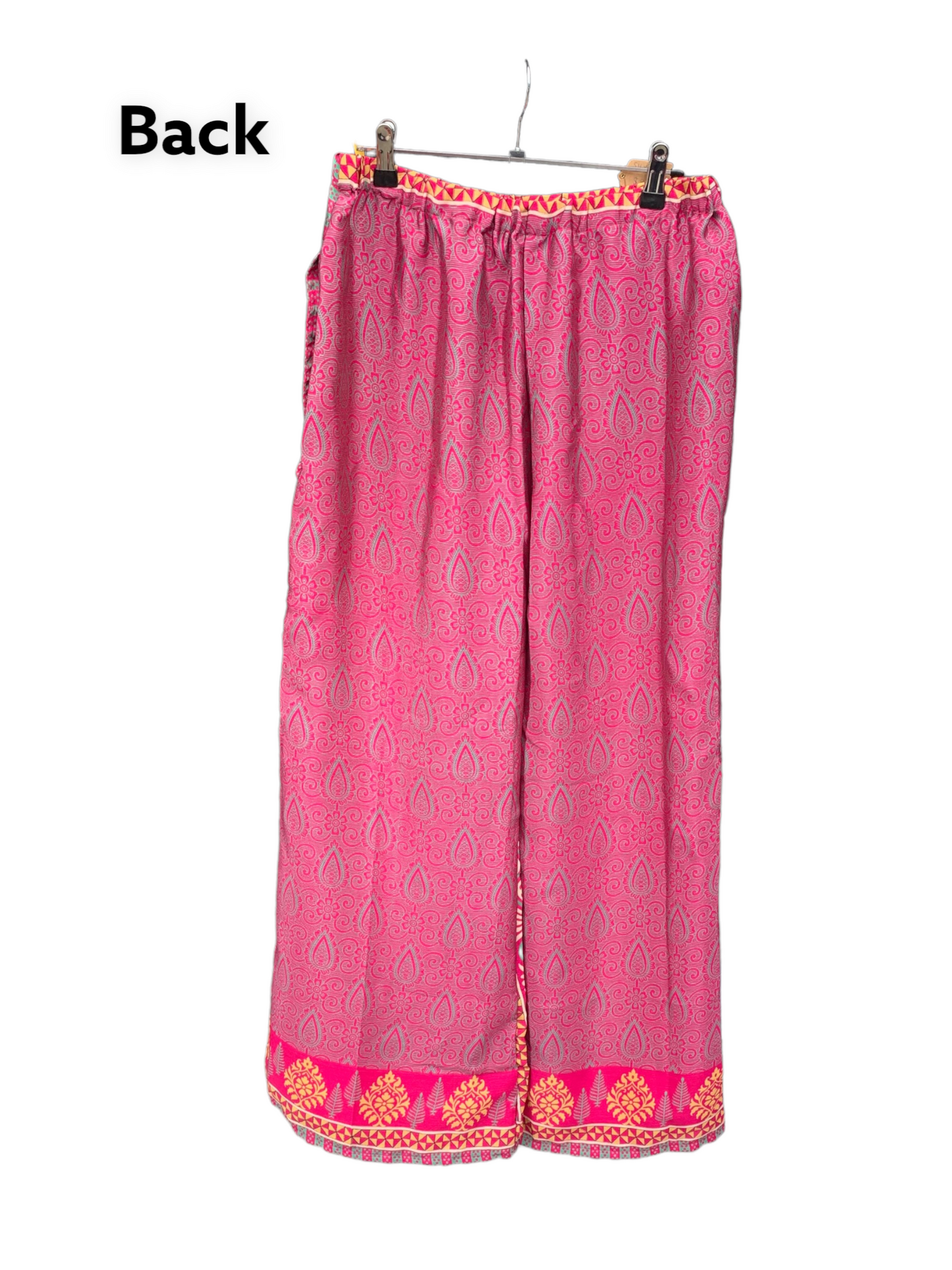 Straight Leg patterned SILK pants