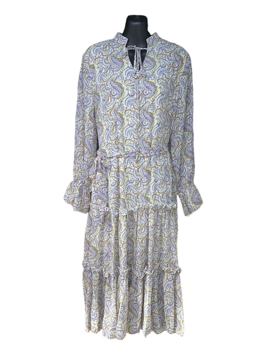 Long Paisley Print Dress