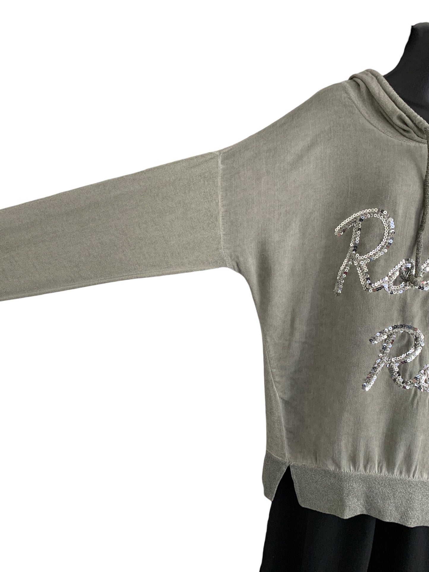 Italian Hooded Long Sleeve Top “Rock & Roll”