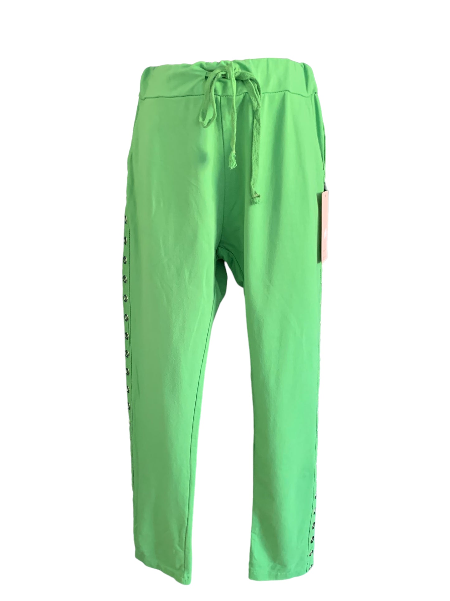 Italian Cotton Track Pants or Top with Metal Detailing