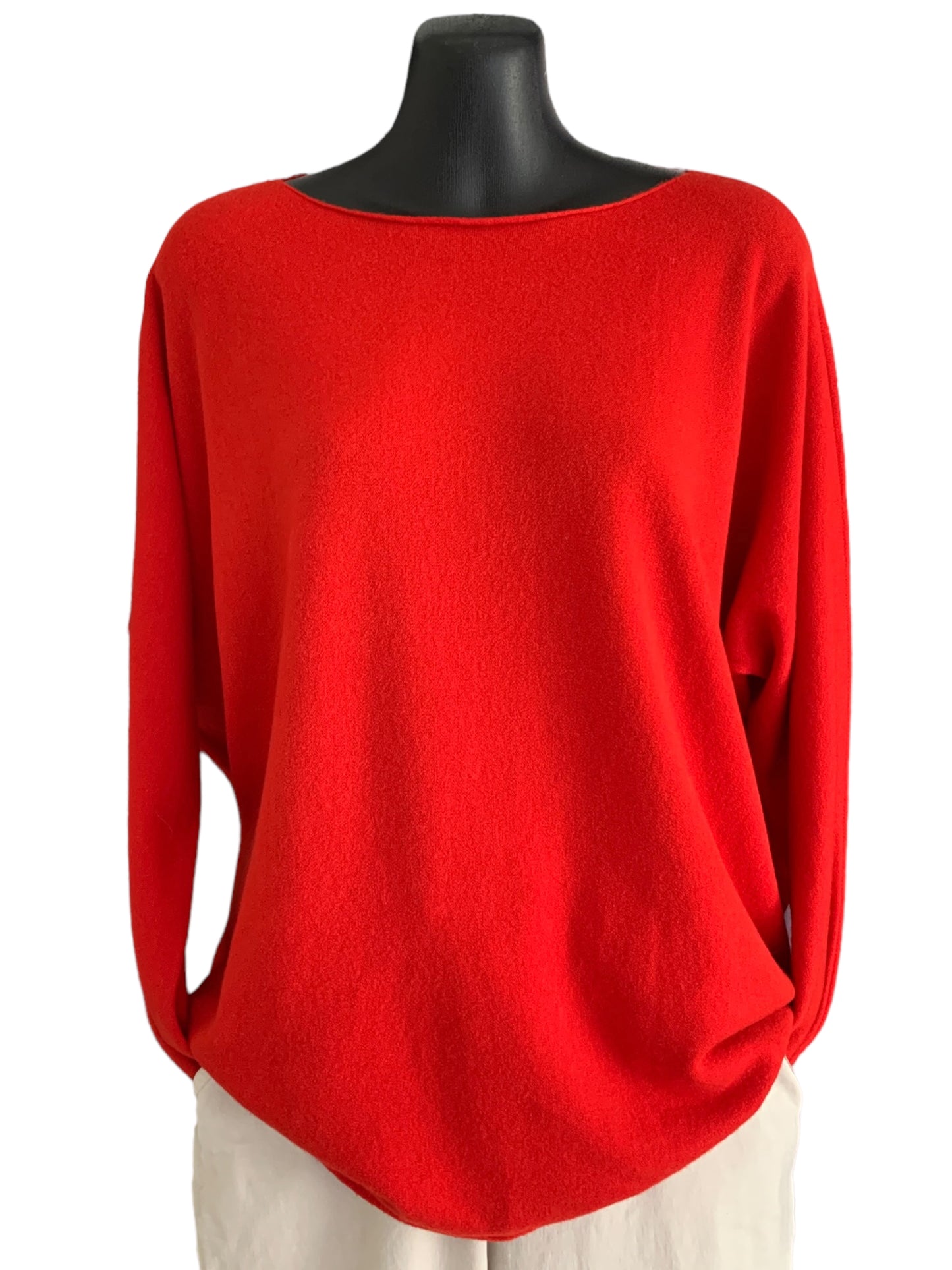 Italian Long Sleeve Plain Colour Knit “Cashmere”